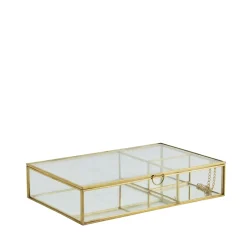 Lene Bjerre - Laura opbevarings æske guld 25x16,5 H5,3