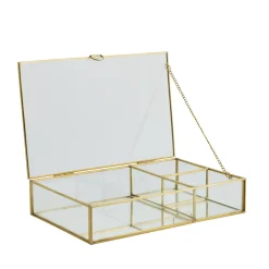 Lene Bjerre - Laura opbevarings æske guld 25x16,5 H5,3