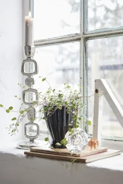 Lene Bjerre - Lavillia lysestage H40,5cm sølv