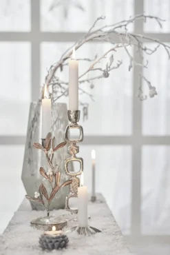 Lene Bjerre - Lavillia lysestage H40,5cm sølv