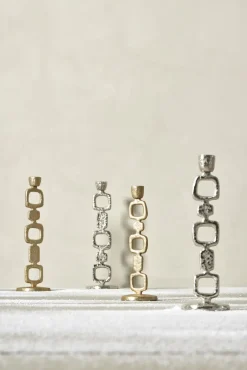 Lene Bjerre - Lavillia lysestage H40,5cm sølv