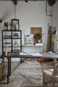 Lene Bjerre - Norah æske m. låg 18x18 cm. Natur