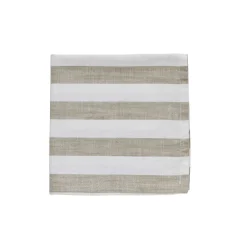 Lene Bjerre - Olivia mundserviet 40x40 cm. beige stribet