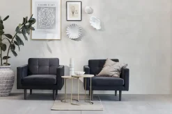 Lene Bjerre - Oville pude 50x50 cm. mørk sand m. kvaster