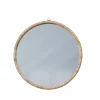 Lene Bjerre - Riselle rundt spejl Ø60 cm. natur