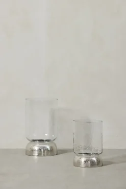 Lene Bjerre - Sandia stage til bloklys H20,7 cm. sølv