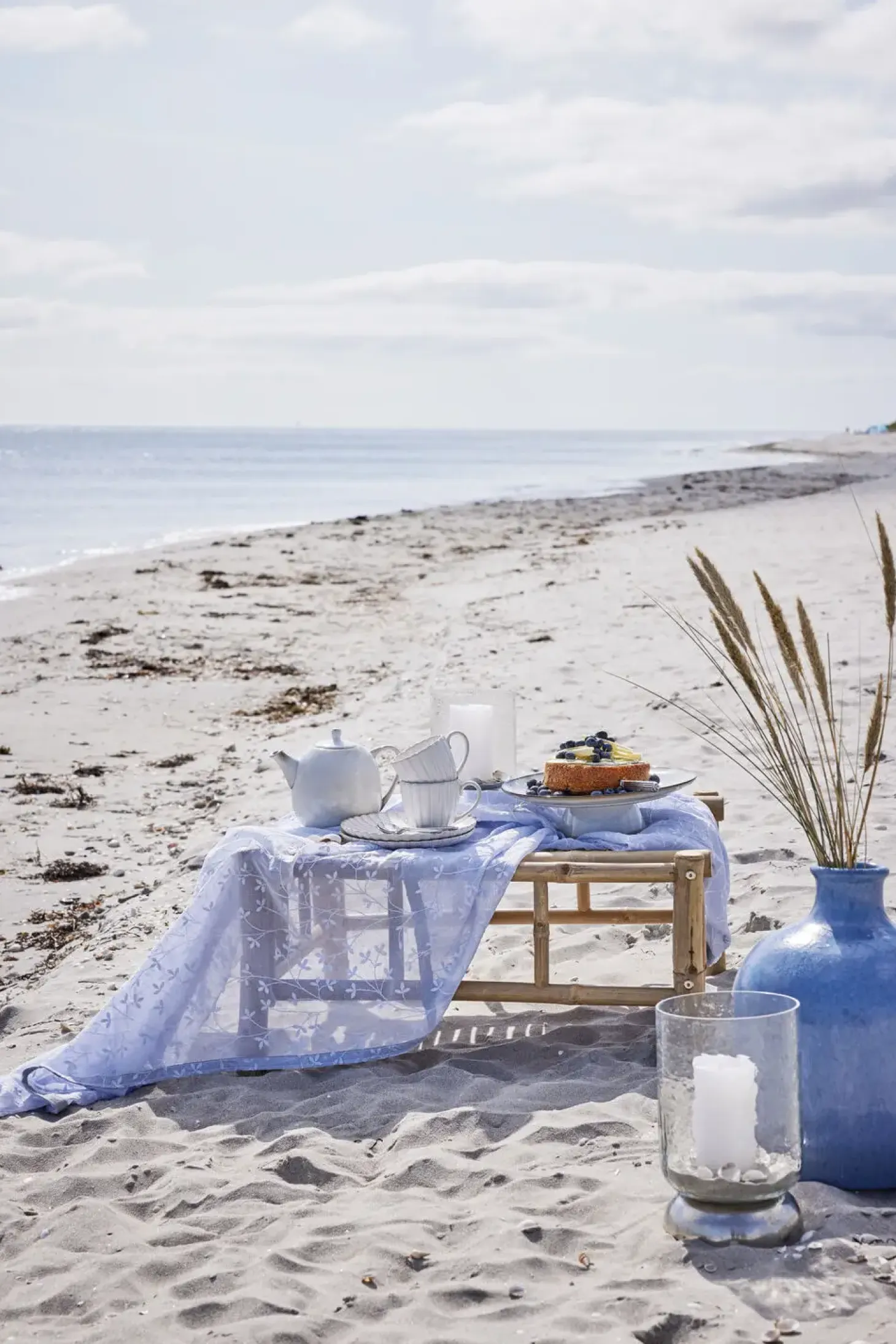 Lene Bjerre - Sandia stage til bloklys H28,7 cm. sølv
