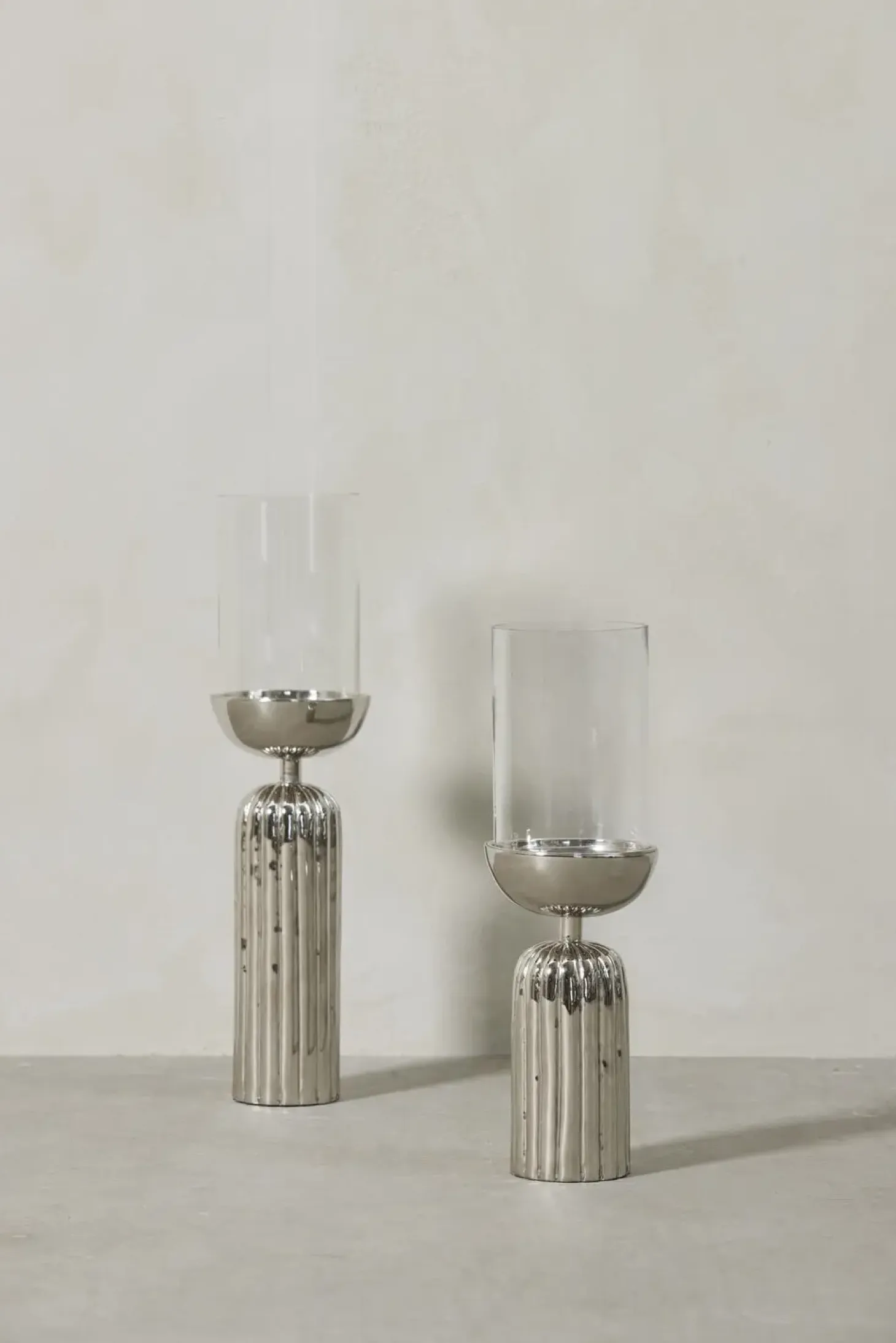 Lene Bjerre - Sandia stage til bloklys H43,5 cm. sølv