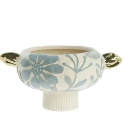 Lene Bjerre - Valentina skjuler i keramik 30x22 cm. mint/guld