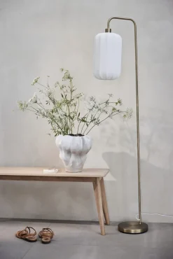 Lene Bjerre - Viola vase i stentøj 33x33 cm. hvid