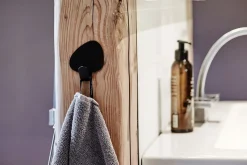 LindDNA - Knager Curve hook (2 stk.) Nupo metallic / Alu metallic (medium)