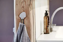 LindDNA - Knager Curve hook (2 stk.) Nupo black / Alu black (small)