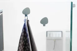 LindDNA - Knager Curve hook (2 stk.) Nupo metallic / Alu metallic (small)