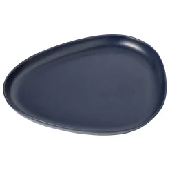LindDNA - Stoneware Platter Plate, Navy