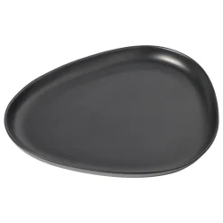LindDNA - Stoneware Platter Plate, Black