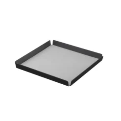 LindDNA bakke - Tray square small (nupo metallic/alu anthracite)