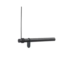 LindDNA bøjlestang - Wall swing 50 cm - Sort med sort læderstrop