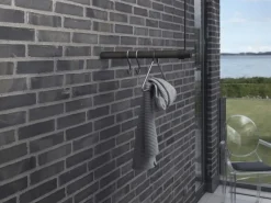LindDNA bøjlestang - Wall swing 50 cm - Sort med sort læderstrop
