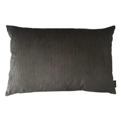 Louise Smærup - Pude, fløjl u. strop - Taupe (50x50 cm.)