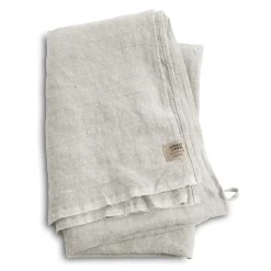 Lovely Linen - Badehåndklæde - Light Grey - 90x145 cm