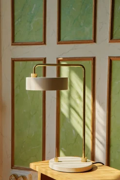 Made By Hand - Petite Machine Table Lamp - Oyster White