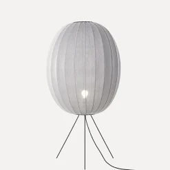 Made By Hand - Gulvlampe - Knit-Wit 65 High Oval Floor Medium - Silver