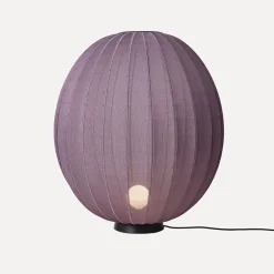 Made By Hand - Gulvlampe - Knit-Wit 65 High Oval Floor Level - Burgundy