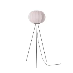 Made By Hand - Gulvlampe - Knit-Wit 45 Round Floor High - Light Pink