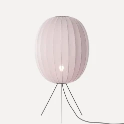 Made By Hand - Gulvlampe - Knit-Wit 65 High Oval Floor Medium - Light Pink