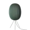 Made By Hand - Gulvlampe - Knit-Wit 65 High Oval Floor Medium - Tweed Green