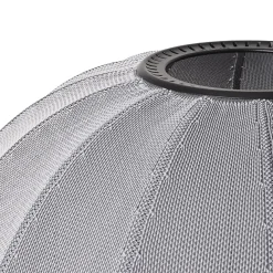 Made By Hand - Gulvlampe - Knit-Wit 45 Round Floor High - Silver