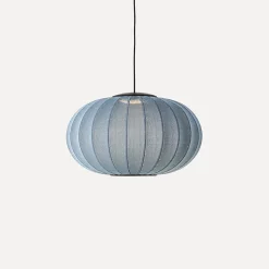 Made By Hand - Loftlampe - Knit-Wit 57 Oval Pendant LED - Blue Stone