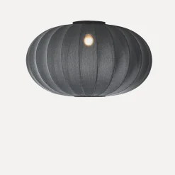 Made By Hand - Loftlampe - Knit-Wit 76 Oval Ceiling/Wall - Black