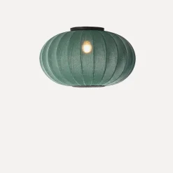 Made By Hand - Loftlampe - Knit-Wit 57 Oval Ceiling/Wall - Tweed Green