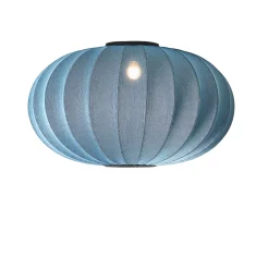 Made By Hand - Loftlampe - Knit-Wit 76 Oval Ceiling/Wall - Blue Stone