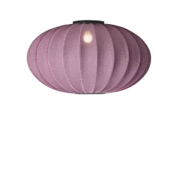 Made By Hand - Loftlampe - Knit-Wit 76 Oval Ceiling/Wall - Burgundy