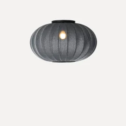 Made By Hand - Loftlampe - Knit-Wit 57 Oval Ceiling/Wall - Black