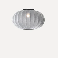 Made By Hand - Loftlampe - Knit-Wit 57 Oval Ceiling/Wall - Silver