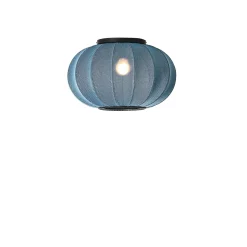 Made By Hand - Loftlampe/Væglampe - Knit-Wit 45 Oval Ceiling/Wall - Blue Stone