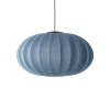 Made By Hand - Pendel - Knit-Wit 76 Oval Pendant LED - Blue Stone