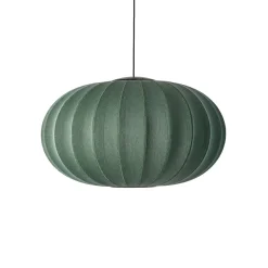 Made By Hand - Pendel - Knit-Wit 76 Oval Pendant LED - Tweed Green