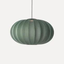 Made By Hand - Pendel - Knit-Wit 76 Oval Pendant LED - Tweed Green