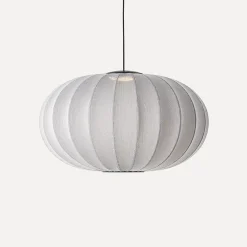 Made By Hand - Pendel - Knit-Wit 76 Oval Pendant LED - Silver