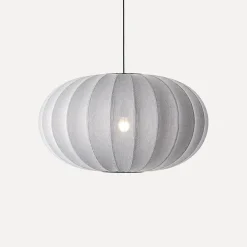 Made By Hand - Pendel - Knit-Wit 76 Oval Pendant - Silver