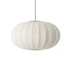 Made By Hand - Pendel - Knit-Wit 76 Oval Pendant - Pearl White