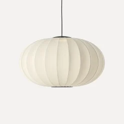 Made By Hand - Pendel - Knit-Wit 76 Oval Pendant - Pearl White