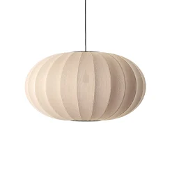 Made By Hand - Pendel - Knit-Wit 76 Oval Pendant - Sand Stone
