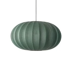 Made By Hand - Pendel - Knit-Wit 76 Oval Pendant - Tweed Green