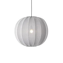 Made By Hand - Pendellampe - Knit-Wit 60 Round Pendant - Silver