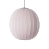 Made By Hand - Pendellampe - Knit-Wit 75 Round Pendant LED - Light Pink